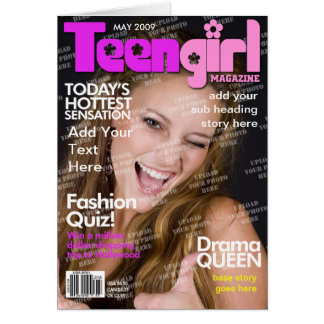 Teen Girl Personalised Magazine Cover