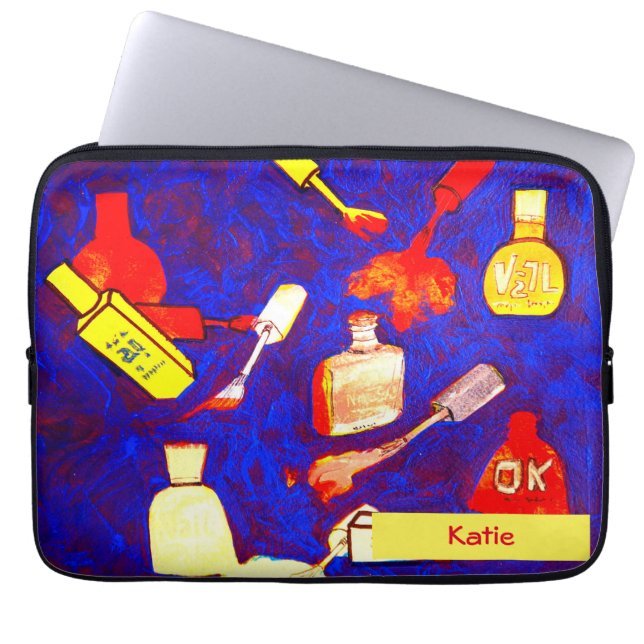 Teen Girls Nail Spa Laptop Sleeve (Front)
