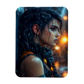 Teen in the Rain Magnet