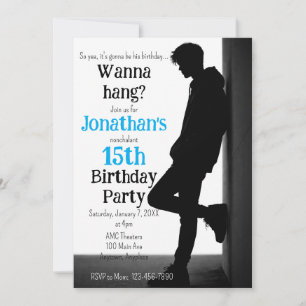 Teen Nonchalant Birthday Party Invitation