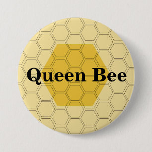 Teen Queen Bee Honeycomb Customised 7.5 Cm Round Badge