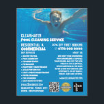 Teen Swimmer Portrait, Swimming Pool Cleaning Flyer<br><div class="desc">Teen Swimmer Portrait,  Swimming Pool Cleaning Service Advertising Flyer by The Business Card Store.</div>