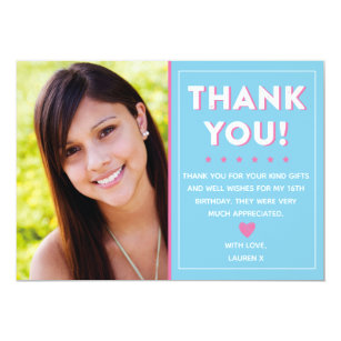 Teen Thank You Card, Adult Thank You Card