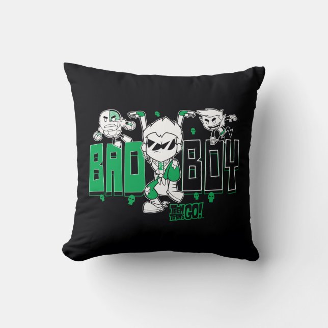 Teen Titans Go! | "Bad Boy" Robin, Cyborg, & BB Cushion (Front)