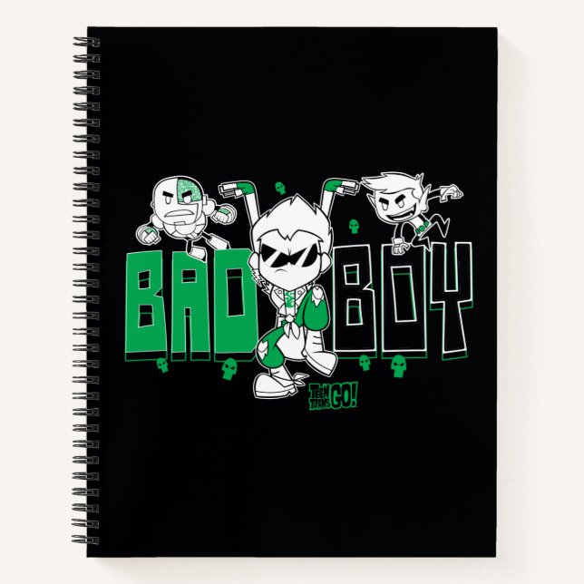 Teen Titans Go! | "Bad Boy" Robin, Cyborg, & BB Notebook (Front)