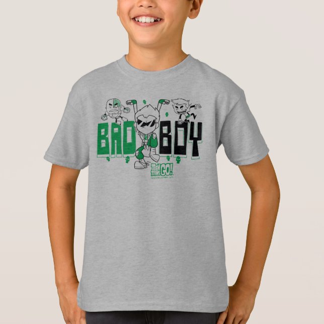 Teen Titans Go! | "Bad Boy" Robin, Cyborg, & BB T-Shirt (Front)