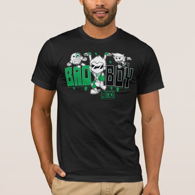 Teen Titans Go! | "Bad Boy" Robin, Cyborg, & BB T-Shirt (Front)