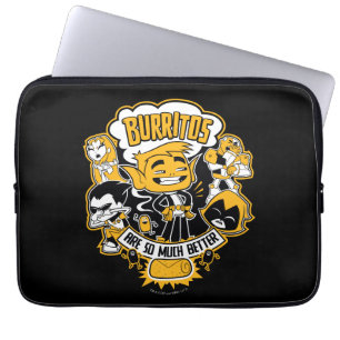 Teen Titans Go!   Beast Boy "Burritos Are Better" Laptop Sleeve