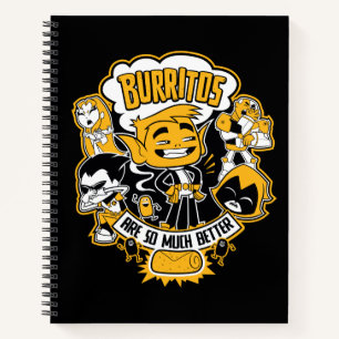 Teen Titans Go!   Beast Boy "Burritos Are Better" Notebook