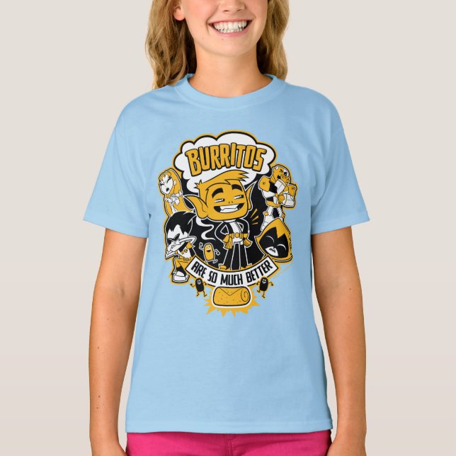 Teen Titans Go! | Beast Boy "Burritos Are Better" T-Shirt (Front)