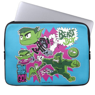 Teen Titans Go!   Beast Boy Shapeshifts Laptop Sleeve