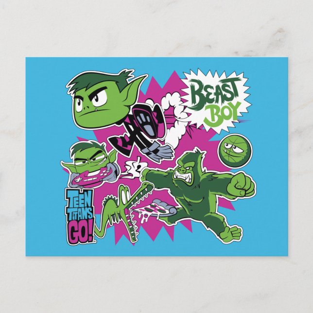 Teen Titans Go! | Beast Boy Shapeshifts Postcard (Front)