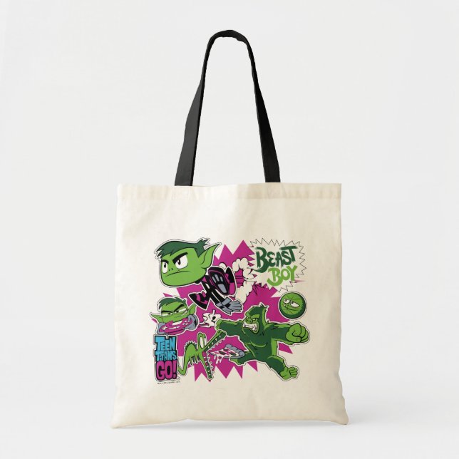Teen Titans Go! | Beast Boy Shapeshifts Tote Bag (Front)
