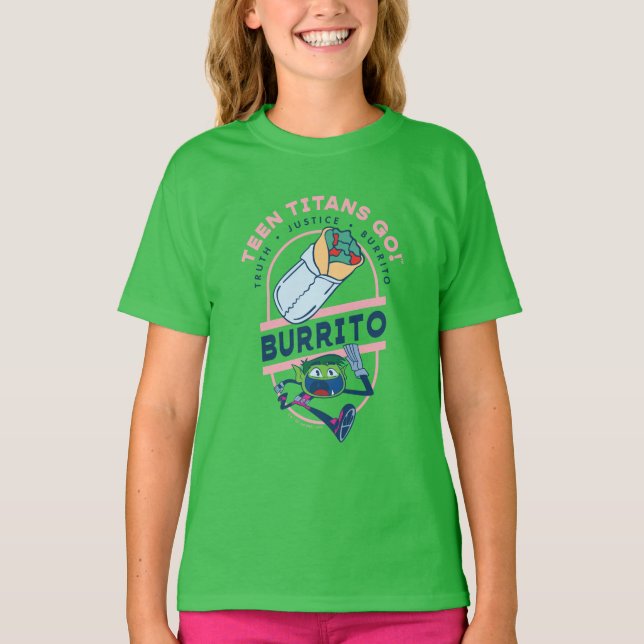 Teen Titans Go! Beast Boy "Truth Justice Burrito" T-Shirt (Front)