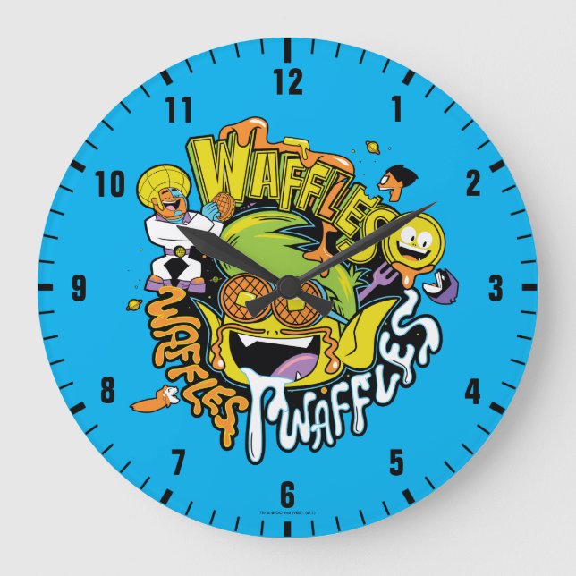Teen Titans Go! | Beast Boy Waffles Large Clock (Front)