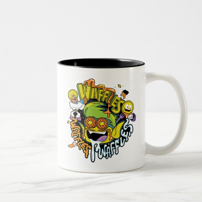 Teen Titans Go! | Beast Boy Waffles Two-Tone Coffee Mug (Right)