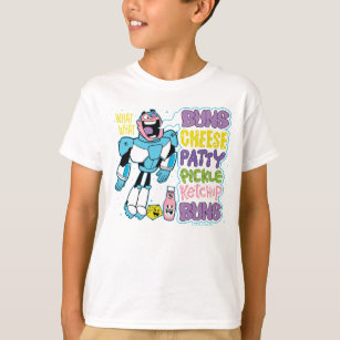 Teen Titans Go! | Cyborg Burger Rap T-Shirt