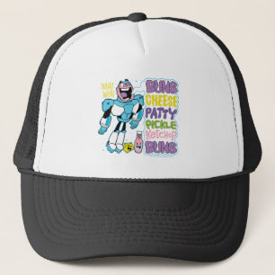 Teen Titans Go! Cyborg Burger Rap Trucker Hat