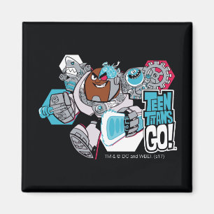 Teen Titans Go!   Cyborg's Arsenal Graphic Magnet