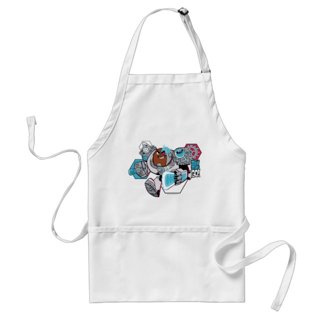 Teen Titans Go! | Cyborg's Arsenal Graphic Standard Apron (Front)