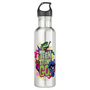 Teen Titans Go!   "Girls Girls" Animal Print Logo 710 Ml Water Bottle
