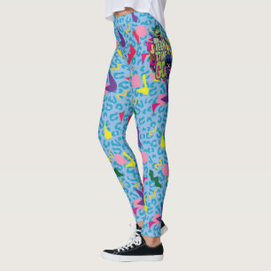 Teen Titans Go!   "Girls Girls" Animal Print Logo Leggings