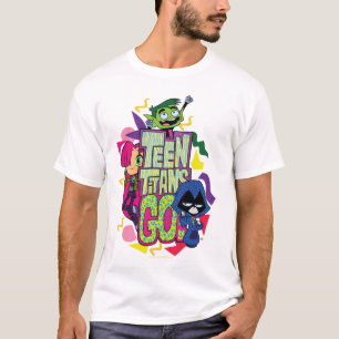 Teen Titans Go!   "Girls Girls" Animal Print Logo T-Shirt