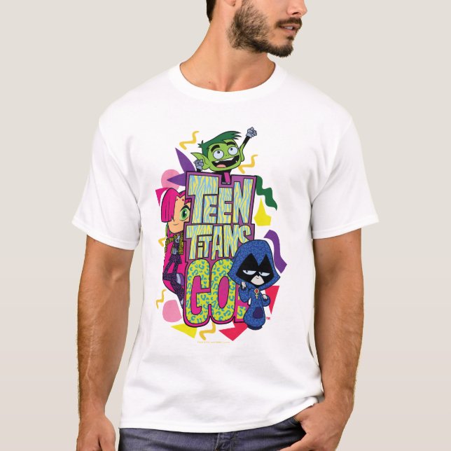 Teen Titans Go! | "Girls Girls" Animal Print Logo T-Shirt (Front)