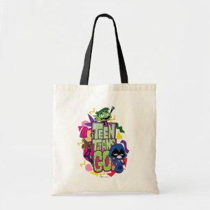 Teen Titans Go!   "Girls Girls" Animal Print Logo Tote Bag