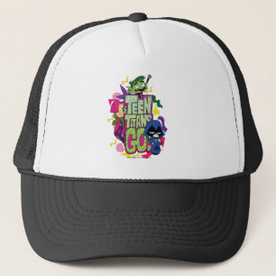 Teen Titans Go!   "Girls Girls" Animal Print Logo Trucker Hat