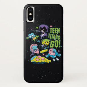 Teen Titans Go!   Gnarly 90's Pizza Graphic iPhone X Case