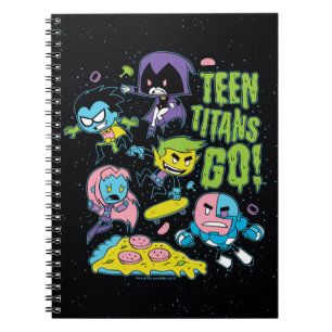 Teen Titans Go! Gnarly 90's Pizza Graphic Notebook