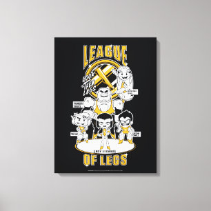 Teen Titans Go! League of Legs Canvas Print