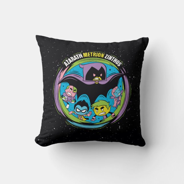 Teen Titans Go! | Raven "Azarath Metrion Zinthos" Cushion (Front)