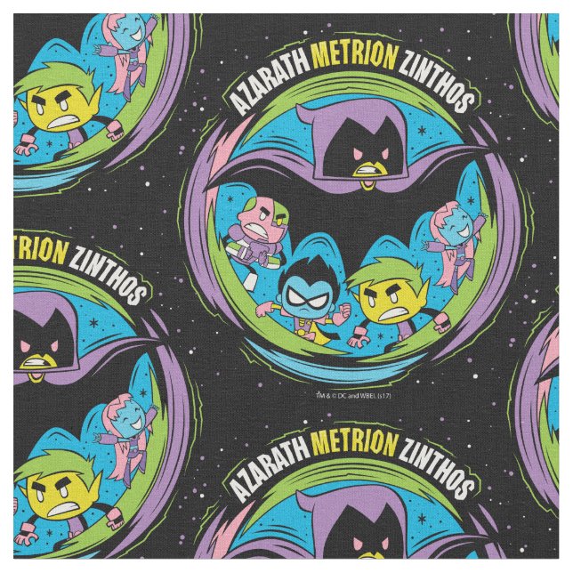 Teen Titans Go! | Raven "Azarath Metrion Zinthos" Fabric (Close Up)