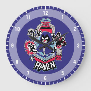 Teen Titans Go! Raven Demonic Powers Graphic Large Clock