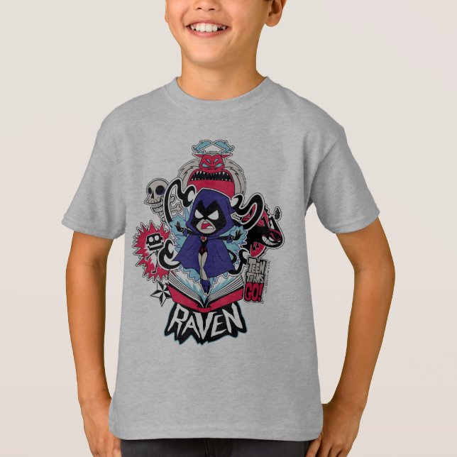 Teen Titans Go! | Raven Demonic Powers Graphic T-Shirt (Front)