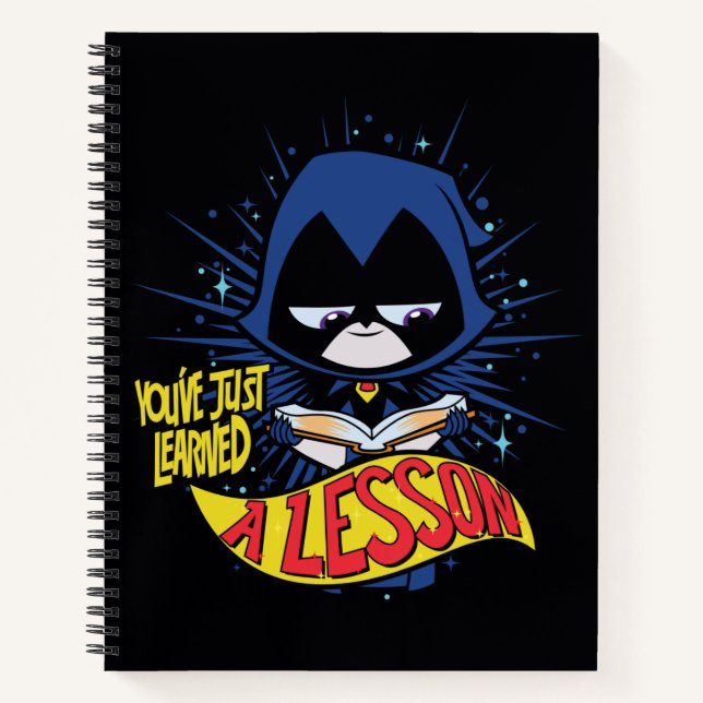 Teen Titans Go! | Raven "Learned A Lesson" Notebook (Front)