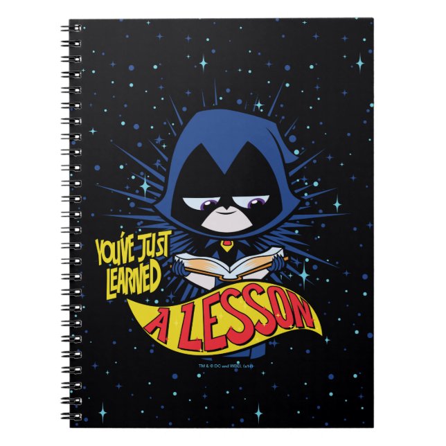 Teen Titans Go! | Raven "Learned A Lesson" Notebook (Front)