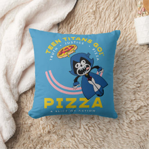 Teen Titans Go! Raven "Truth Justice Pizza" Cushion