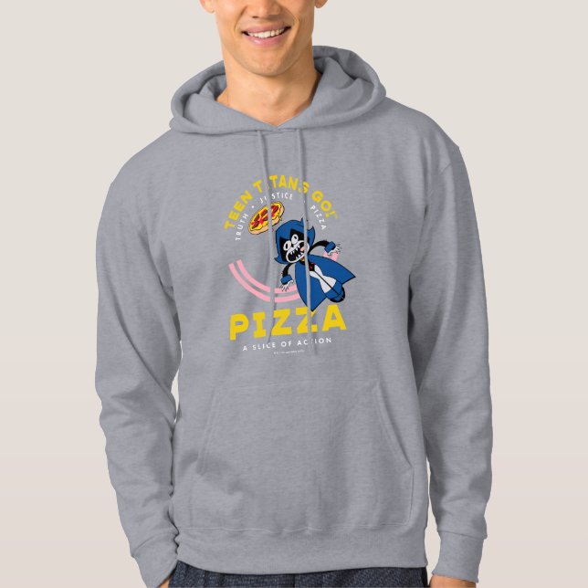 Teen Titans Go! Raven "Truth Justice Pizza" Hoodie (Front)
