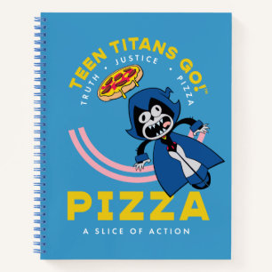 Teen Titans Go! Raven "Truth Justice Pizza" Notebook
