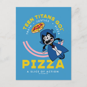 Teen Titans Go! Raven "Truth Justice Pizza" Postcard