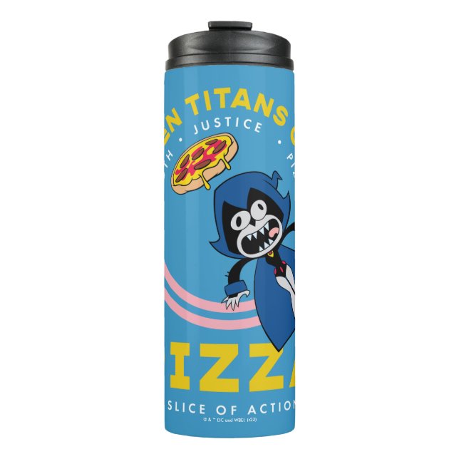 Teen Titans Go! Raven "Truth Justice Pizza" Thermal Tumbler (Front)