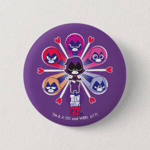 Teen Titans Go! Raven's Emoticlones 6 Cm Round Badge