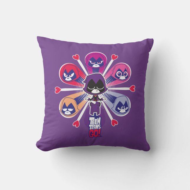 Teen Titans Go! | Raven's Emoticlones Cushion (Front)