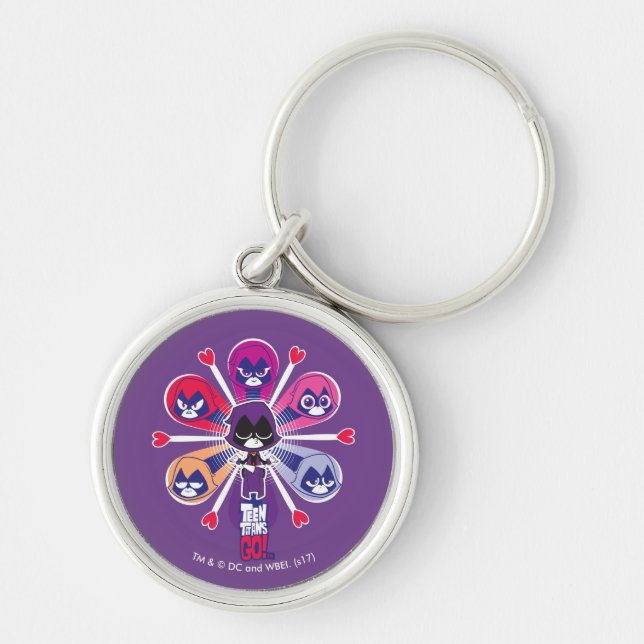Teen Titans Go! | Raven's Emoticlones Key Ring (Front)