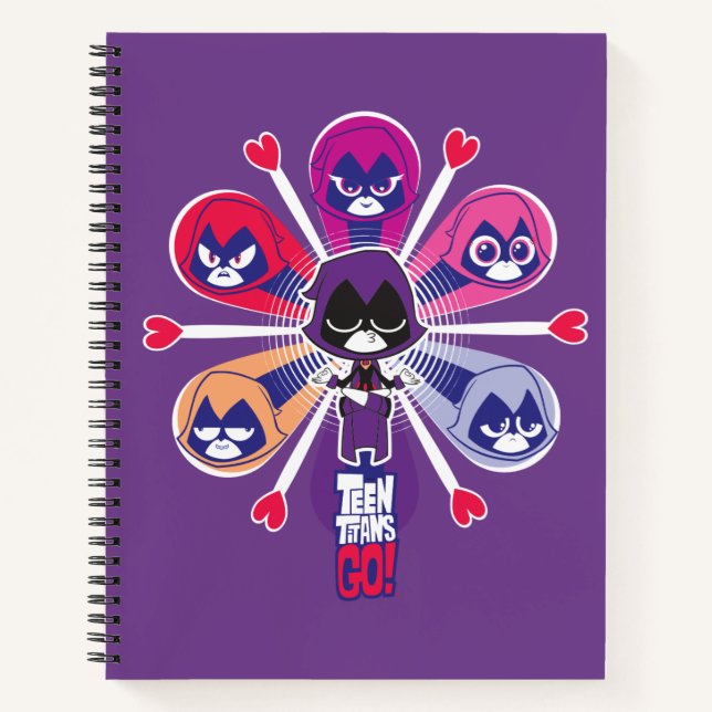 Teen Titans Go! | Raven's Emoticlones Notebook (Front)