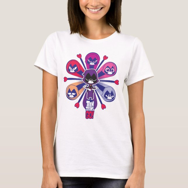 Teen Titans Go! | Raven's Emoticlones T-Shirt (Front)