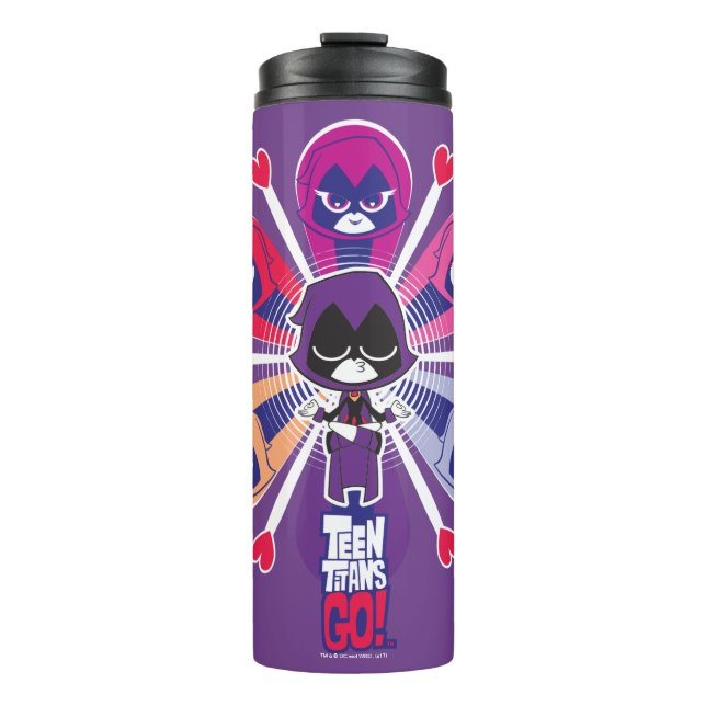 Teen Titans Go! | Raven's Emoticlones Thermal Tumbler (Front)